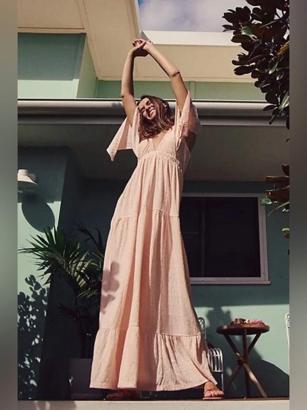 Free People Beach Lala Maxi Dress Sz XS